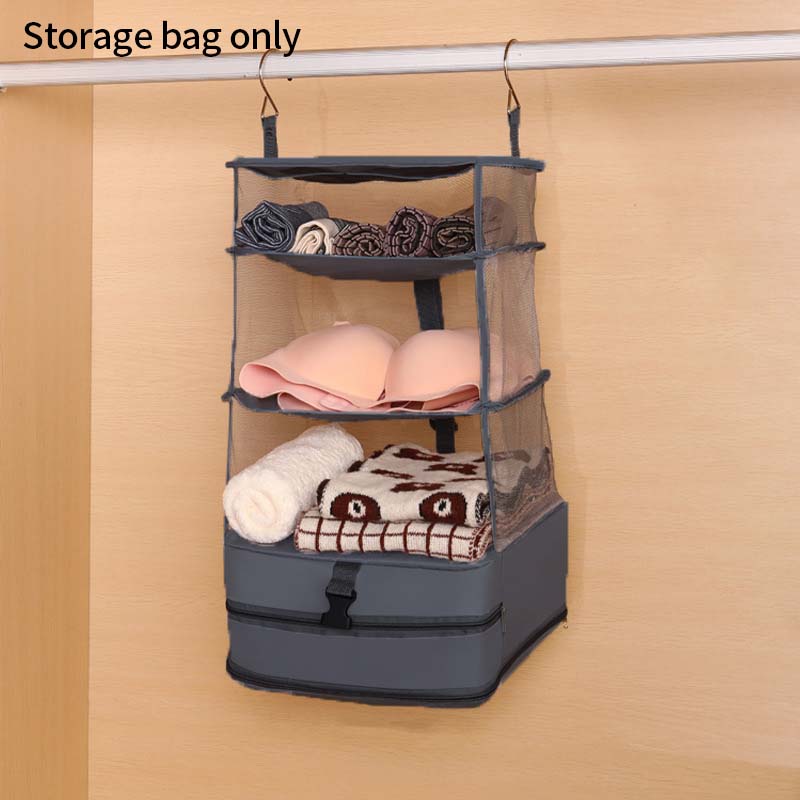 Closet Hanging Multi-Functional Storage Bag Underwear And Socks Storage Compression Bag Portable Foldable Travel Organizer Bag
