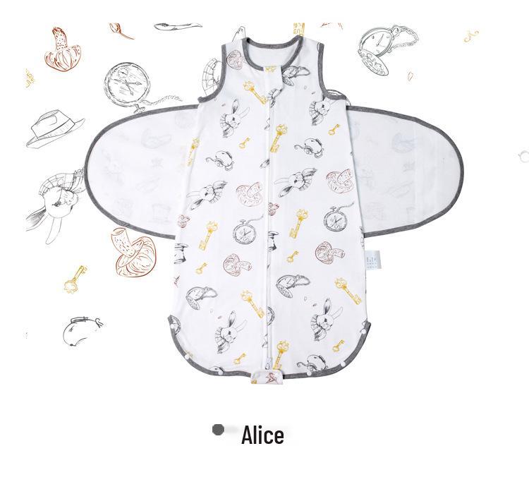 Newborn Knit Cotton Anti-Startle Swaddle Sleeping Bag - All-Season Style