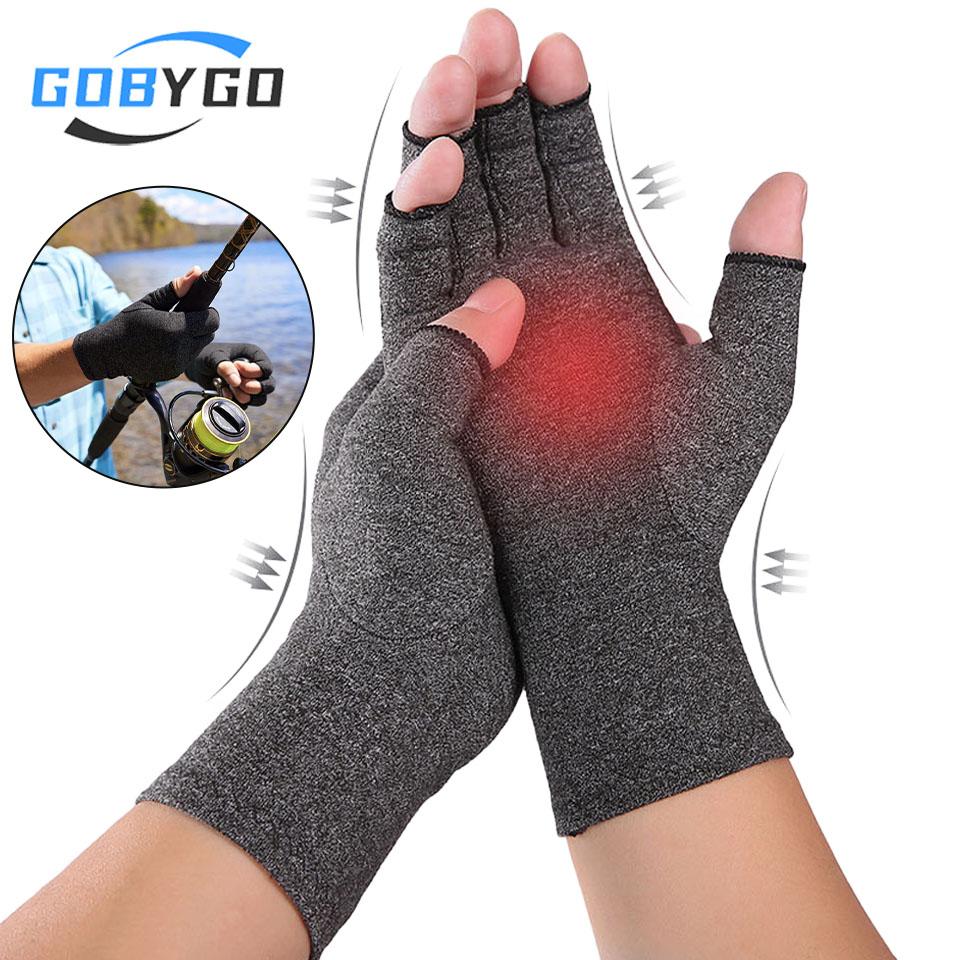 1Pair Compression Arthritis Gloves Joint Pain Relief Hand Brace Wrist Support Therapy Wristband Unisex