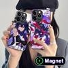 HSR Seele Glass MagSafe Mobile Phone Case for iPhone 17 16 15 14 13 12 11 Air Pro Max Plus Mini Colorful Cover