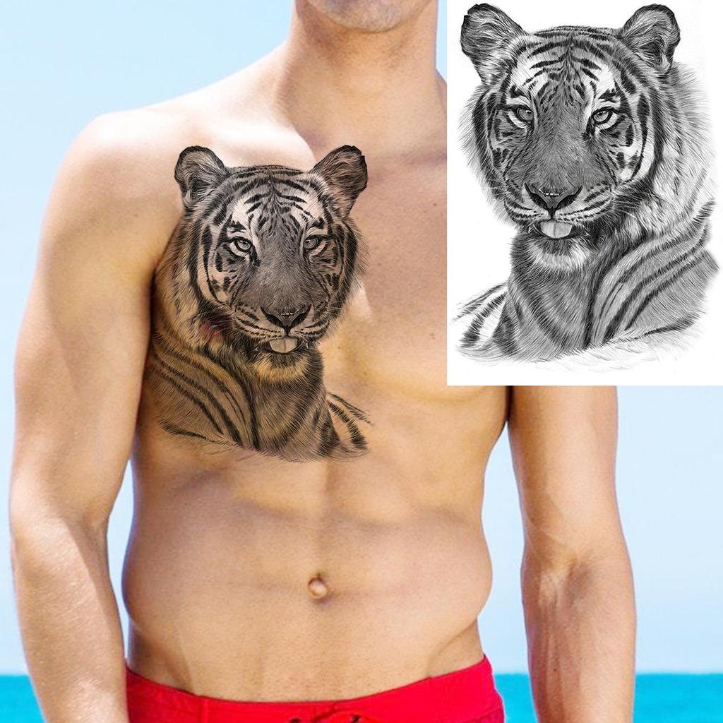 Realistic Long-lasting Animal Head Temporary Tattoo Stickers