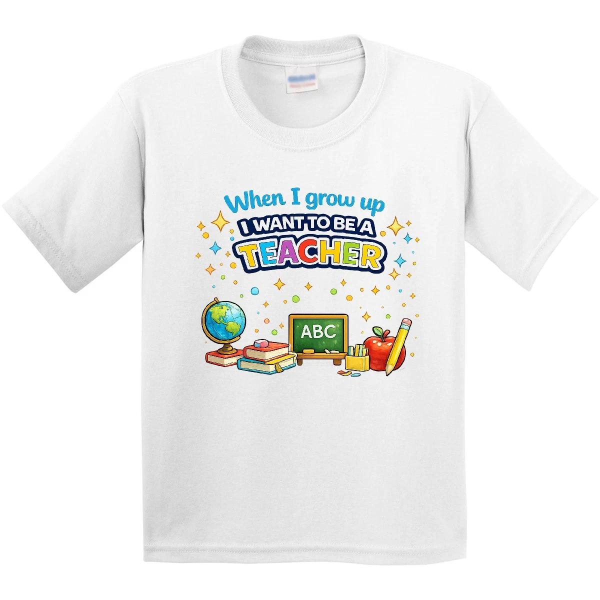 Inktastic Future Teacher Youth T-Shirt When I Grow Want Be Kids Shirt Toddler T 100