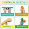 6pcs Wearable Design Sensory Textured Wristbands Childs Slap Band Toy  Adults Office Desk