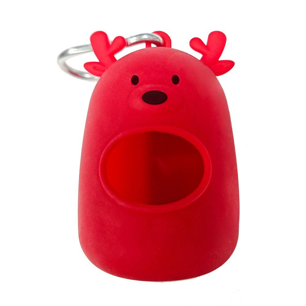 Silicone Puppy Poop Bag Carrier Cartoon Pet Waste Bags Holder Cute Garbage Bag Storage Box  Outdoor