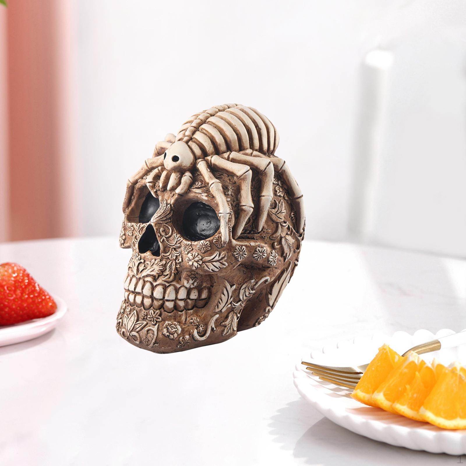 

Human Bones Skull Model Resin Life Size Skeleton Heads for Science Education Gift Decoration