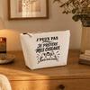 Trousse de toilette - PLANETEE - Collection J'peux pas minimaliste - Beige - 3 L - 100% coton