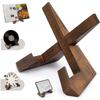 1PC Foldable Storage Display Collectibles Gift Display Sturdy Living Room Photo Frames Wood Decorations Place Plates Saving Space