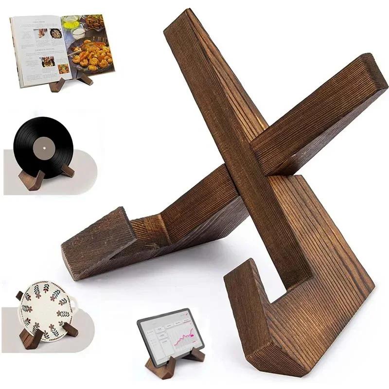 1PC Foldable Storage Display Collectibles Gift Display Sturdy Living Room Photo Frames Wood Decorations Place Plates Saving Space