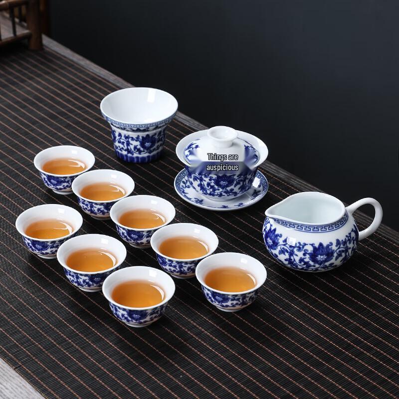 MULTIPOTENT Chinese Blue & White Porcelain Tea Gift Set