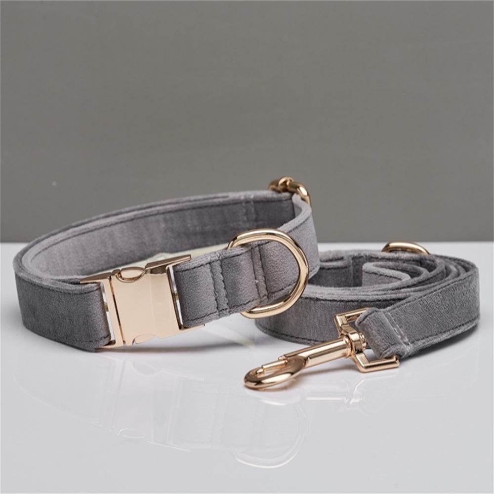 Velvet Laser-Engraved Pet Collar