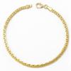 Bracciale Oro 18 Carati 750 Giallo Maglia Fagiolo - Donna