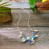 Boho Starfish Shell Coral Pearl Pendant Necklace For Women Shiny Crystal Zircon Dripping Oil Beach Clavicle Choker Charm Jewelry