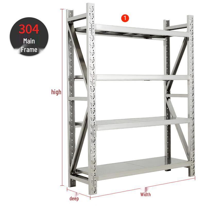 WEZHO 304 Stainless Steel Commercial Storage Shelf