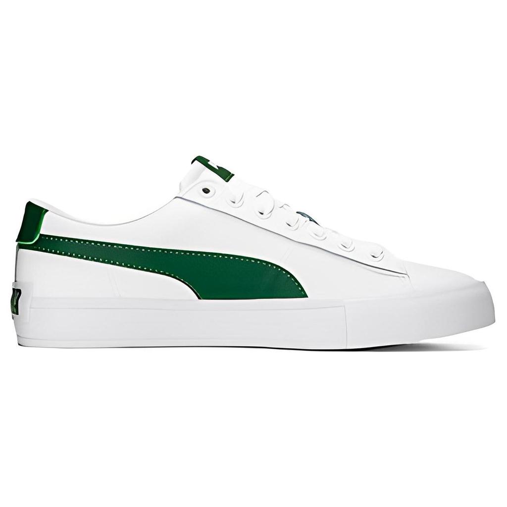 Puma Tênis Casuais de Cano Baixo Bari Tênis Unissex Branco Verde 389382-04