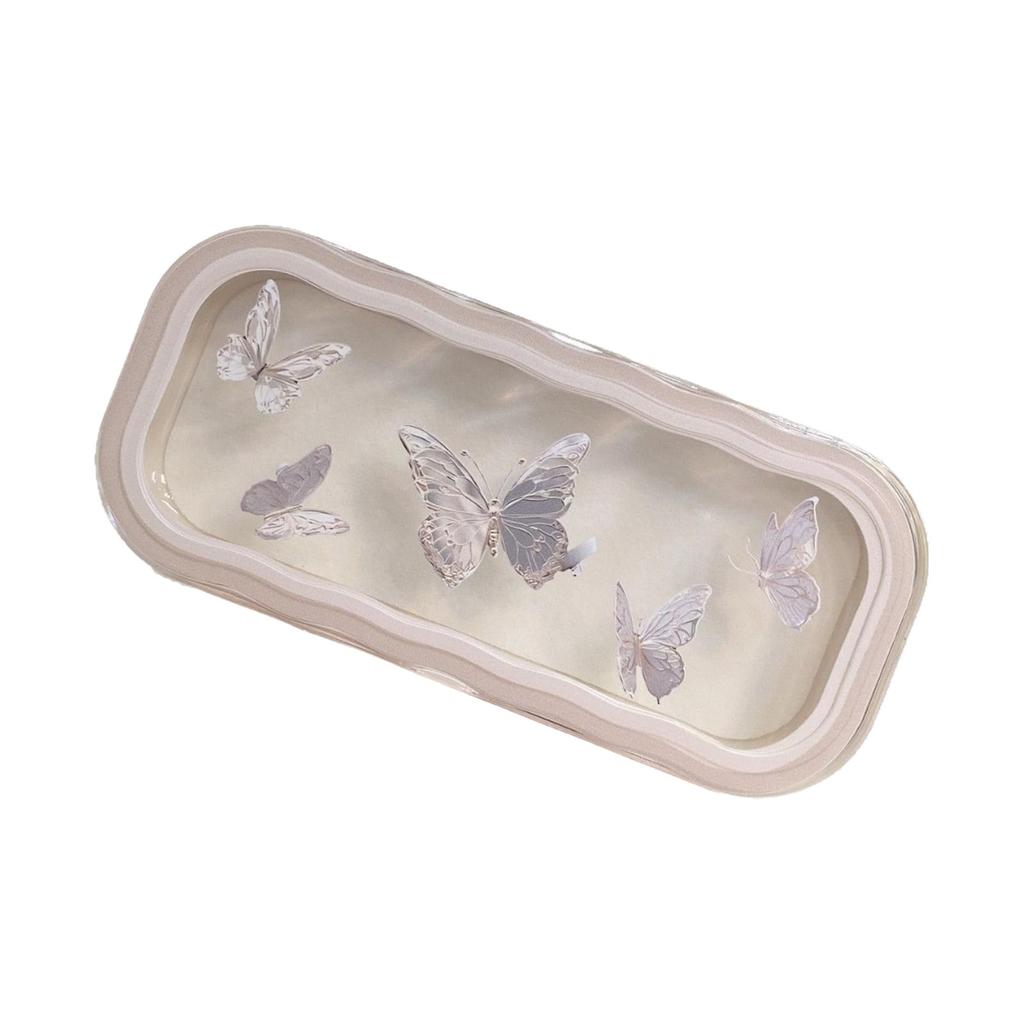 Minimalist Floral Bow Wavy Eyeglass Case,Creative Personalized Glasses Storage Box, Butterfly Kitty Eyewear Holder For Students