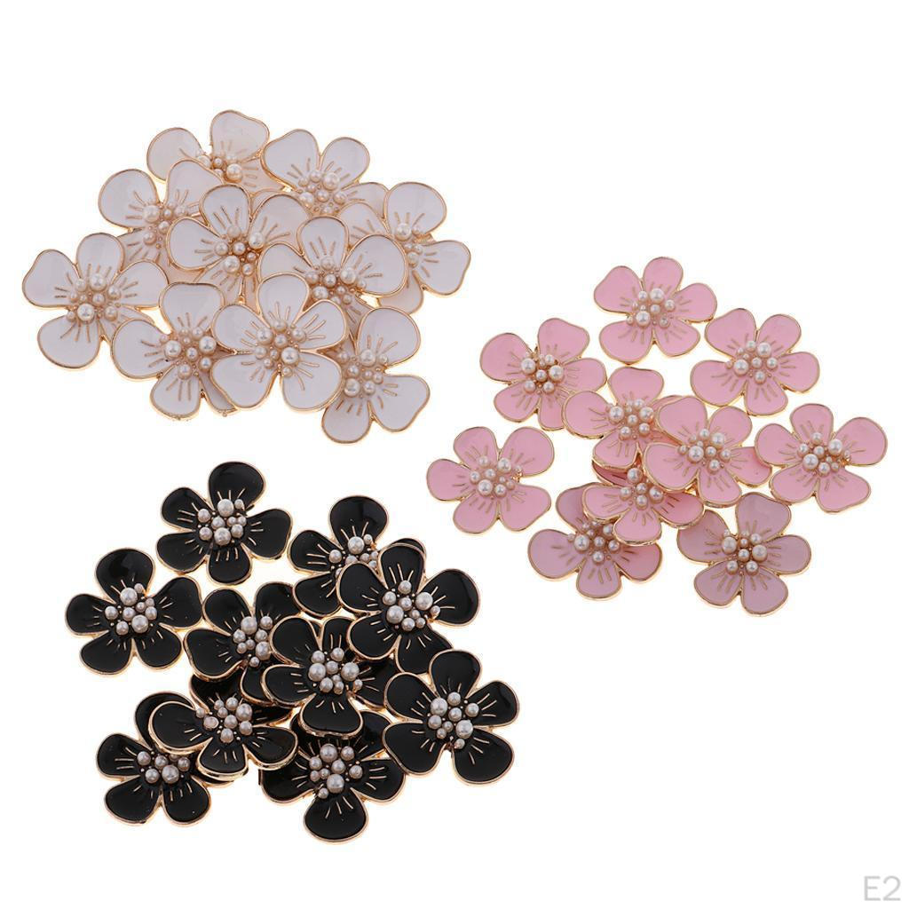 10 5 Crystal Flatback Flower Button for Wedding