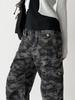 THE GREEN LAB Camo Military Cargo Pants [Camo Black]