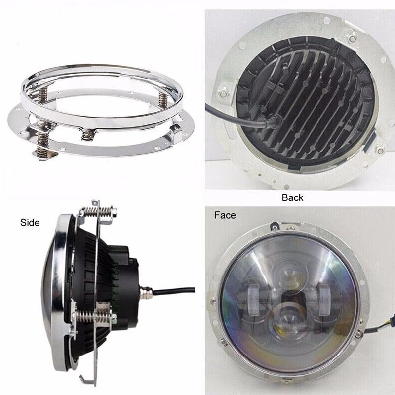 7 Inch Mounting Bracket For LED Headlight Round Ring Headlight Mount Lamp Holder Brackets For Jeep Wrangler JK TJ