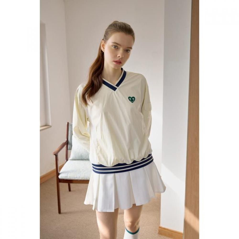 Goxo Hybrid Woven Sweatshirt Cream S(44-55)