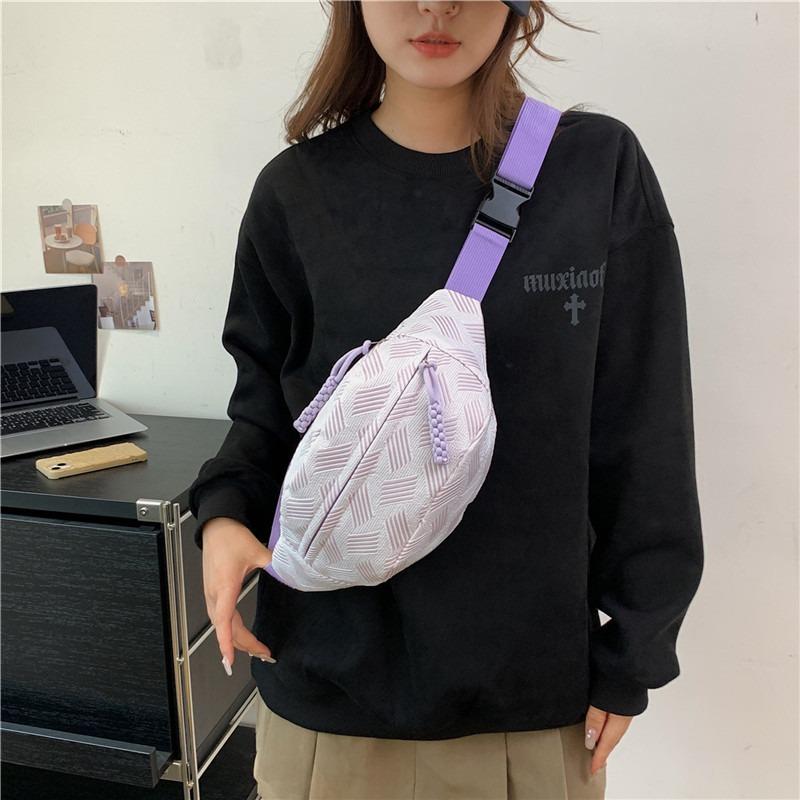 Simple Casual Lazy Wind Shoulder Bag Crossbody Sports Breast Bag Niche Student Versatile Fanny Pack