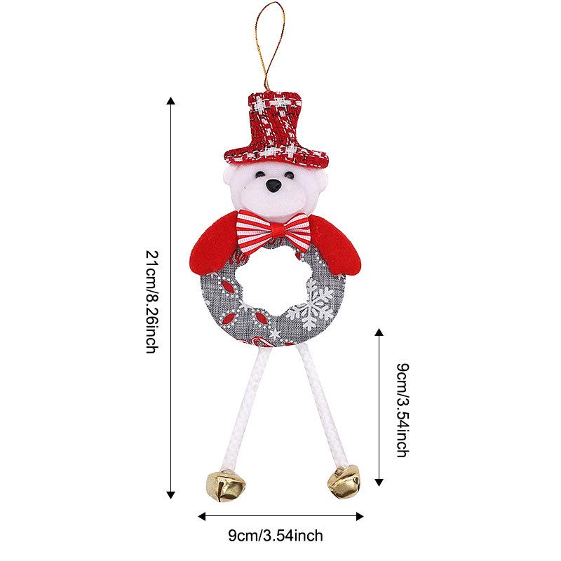 Christmas Tree Ornaments: Santa, Snowman, and Bell Decor