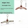 Cute Long-Tailed Monkey Key Chain Cartoon Cute Monkey Keychain Plush Toy Doll Bag Accessories Gift For Children