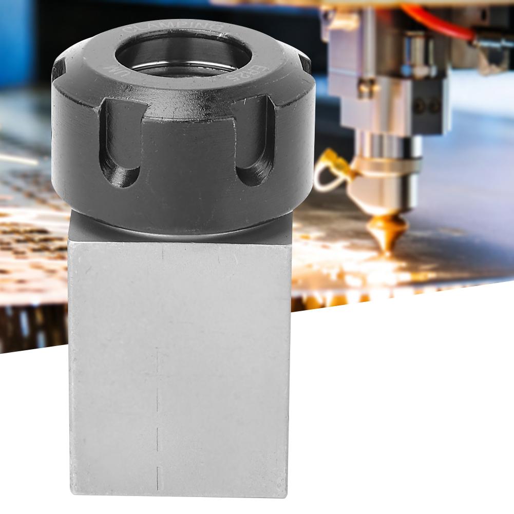 ER25 Collet Block Chuck Collet Holder for Lathe Engraving Machine (Square)