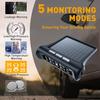 Tire Pressure Monitoring System, TPMS for RV and Trailer, Solar Powered TPMS with LCD Display, 4 Sensors, Real-Time Pressure and Temperature