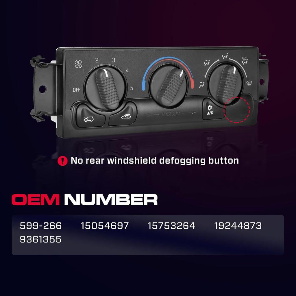 Chevrolet AC Climate Control Module 599-266