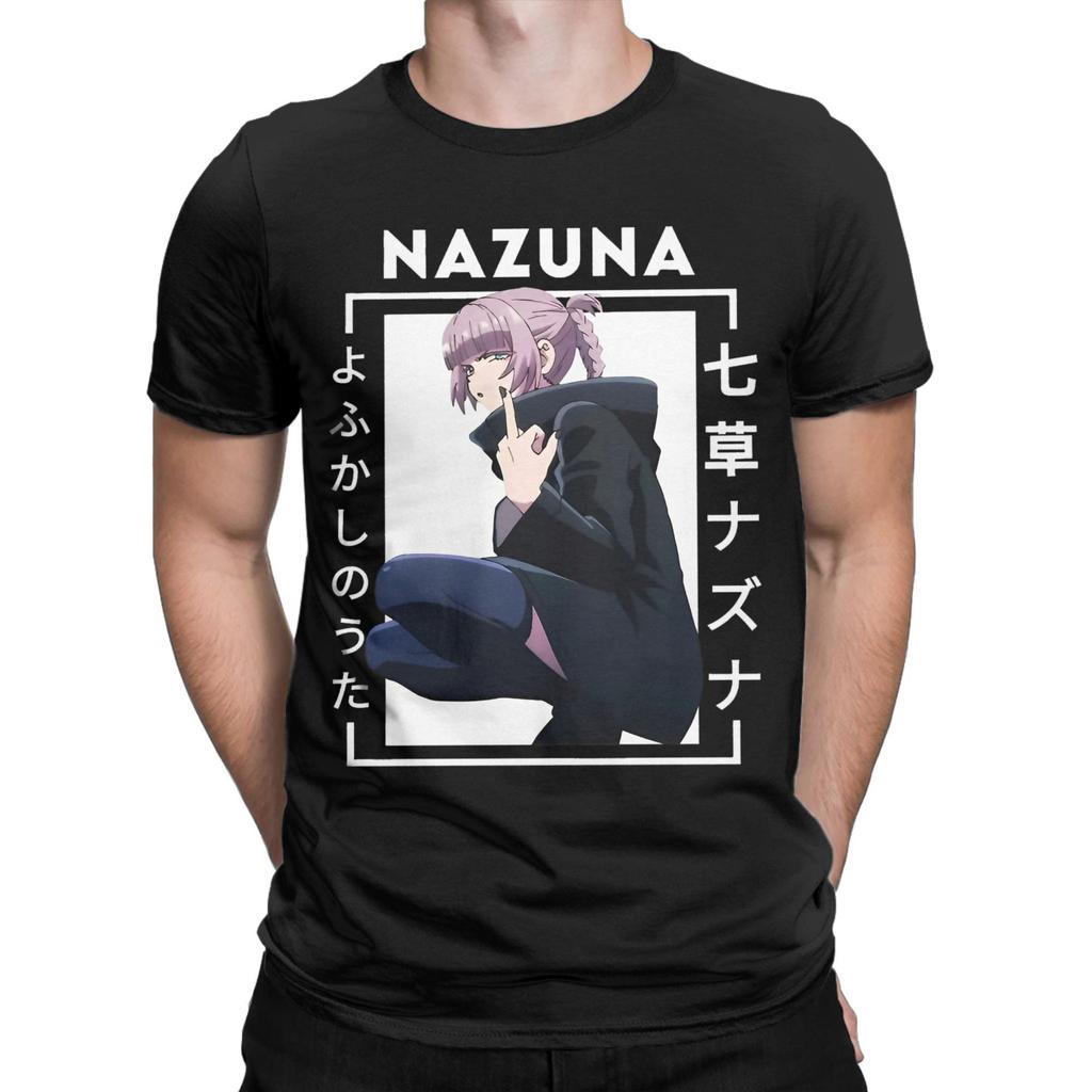 Printed Call of the Night Nazuna Nanakusa T Shirt For Unisex  Cotton Tee Shirt Short Sleeve Clothes