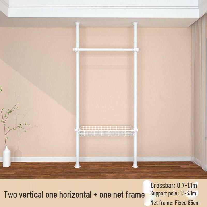Reinforced Ceiling Clothes Rack and Wardrobe