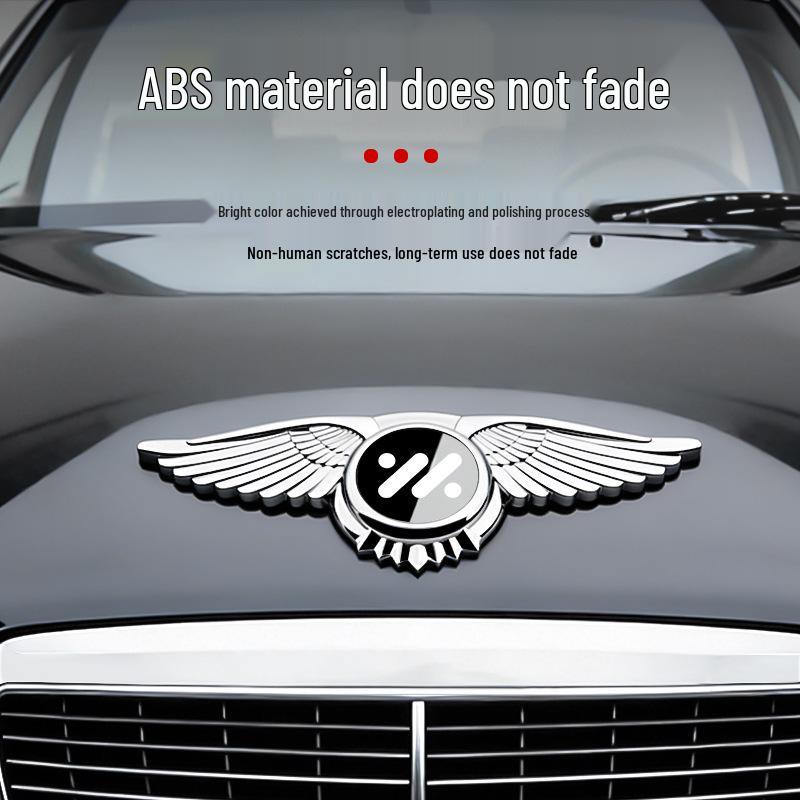 Front Hood Emblem & Wings for IM L6/LS6/L7/LS7 - 3D Decorative Car Sticker