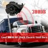 Car Styling Loud 300DB 24V Black Electric Snail Horn Air Horn Raging Sound For Car Motorcycle Truck Boat
