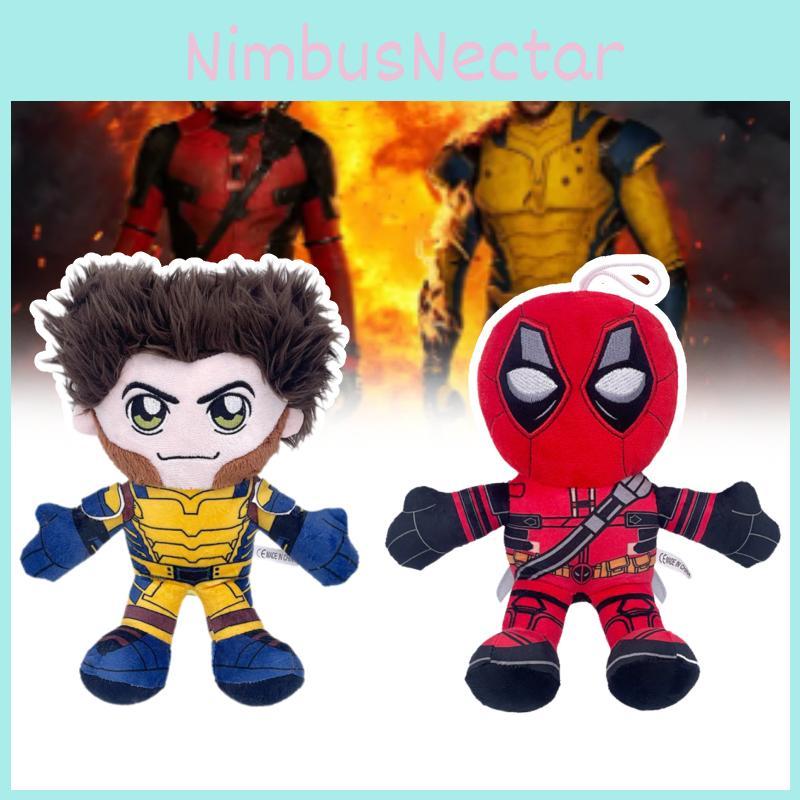 Plush Wolverine Deadpool Dolls Superhero Stuffed Toy Anime Film Decor