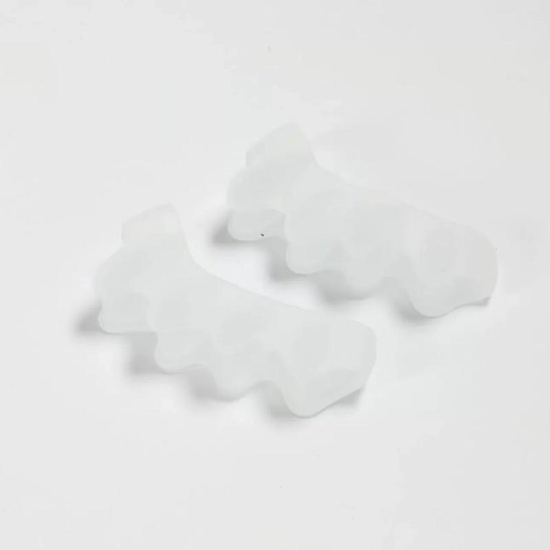 

Силіконовий протектор для пальців ніг, сепаратори для пальців ніг, носилки, випрямляч, протектор для бурситу вальгусної кісточки, полегшення болю, догляд за ногами білий