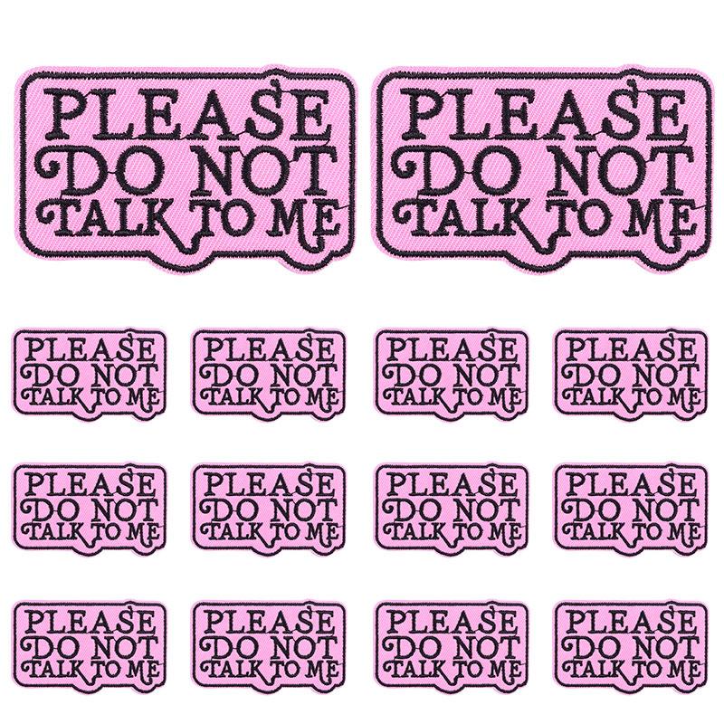 5pcs Cartoon Patch Letter Slogan Embroidery Patch Iron On Patches For Clothing Thermoadhesive Patches For Clothes Jeans Sew Diy