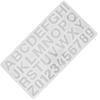 Englische Buchstaben Zahlenmuster Silikonform DIY Schokoladenpuddingform Backwerkzeug