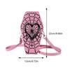 Halloween Crossbody Bag for Women Adjustable Strap Shoulder Bags New Coffin Shaped Spider Web Purse Female Novelty Messenger Bag
