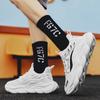 Mecha style low-top thick-soled lightweight breathable mesh shoes retro dad shoes cushioning comfortable sneakers