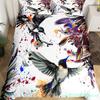 Copripiumino Floreale Colibrì Set Biancheria da Letto Uccelli Blu Verde Primavera Animali Selvatici Coperta Trapuntata Botanica Coperta Trapunta in Poliestere