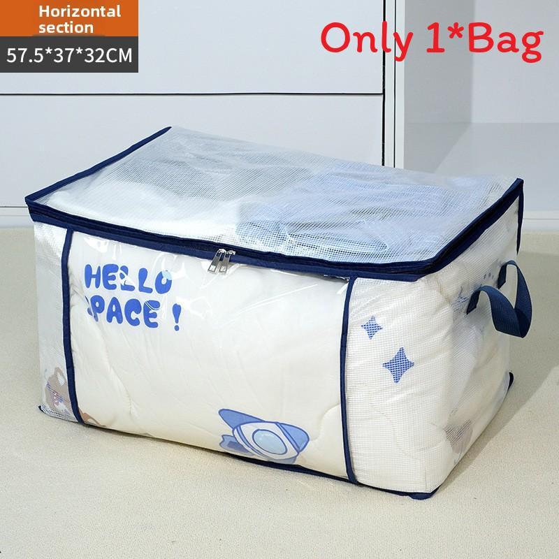 Transparent Packing Storage Bag For Clothes And Bedding With Sealing Function In Modern Style