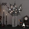 Haunted House Decorations Halloween Black Artificial Branches, Scary Eyeballs Picks with Bats Pine Indoor Outdoor Branch Cones for Gothic Vase