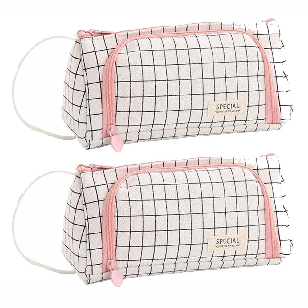 1/2PCS Big Capacity Pencil Case Pouch Pen Case Simple Stationery Bag School College Office Organizer for Teens Girls Student