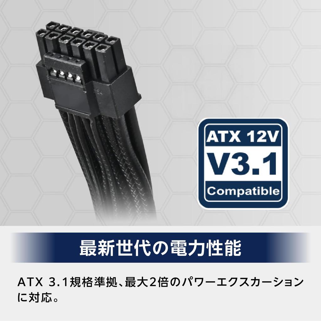 Silverstone PC Power Supply Unit 850W SST-TR850R-GF ATX 3.1 PCIe 5 Fixed Cable Cybenetics Gold (Authorized Japanese Distributor)