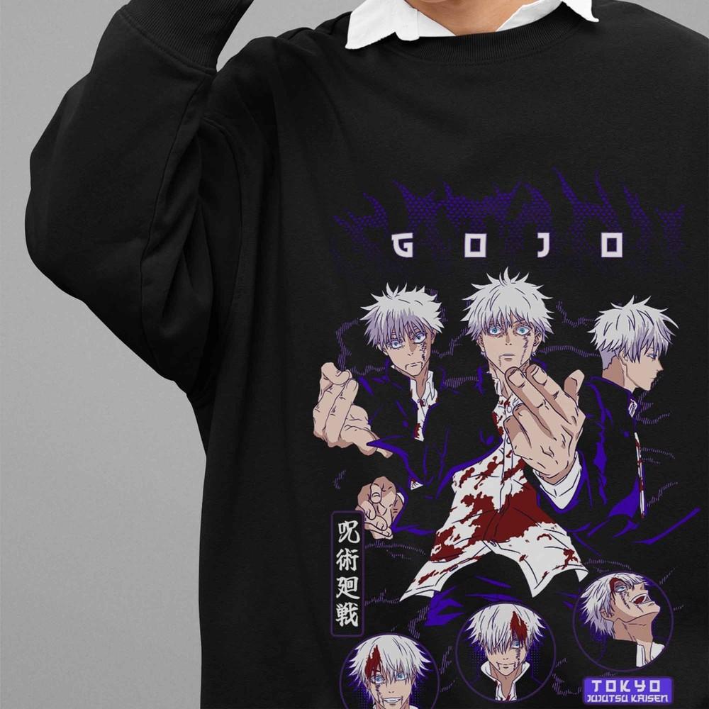 Jujutsu Kaisen Sweatshirt Gojo Satoru Sweater JJK Anime Pullover Toji Sukuna