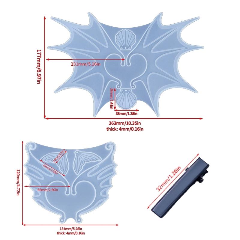 Elfen-Ohrclips, Epoxidharz-Silikonform, Feenflügel, kein Piercing, Ohrringe, Ohrmanschettenabdeckungen, Kristallharzformen, Schmuckwerkzeug
