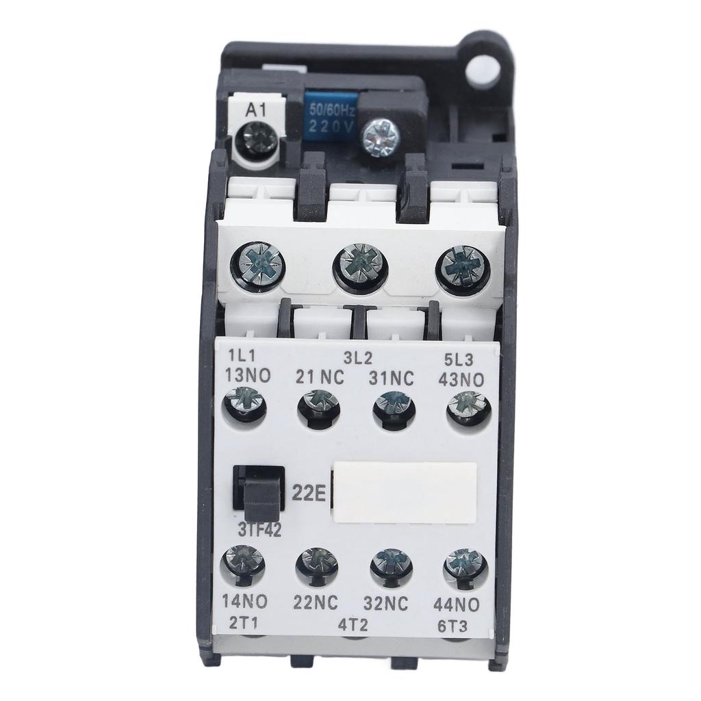 AC Contactor DIN Rail Mount Household Circuit Control Contactor 220V 50/60Hz 16A 2NO 2NC 3TF42