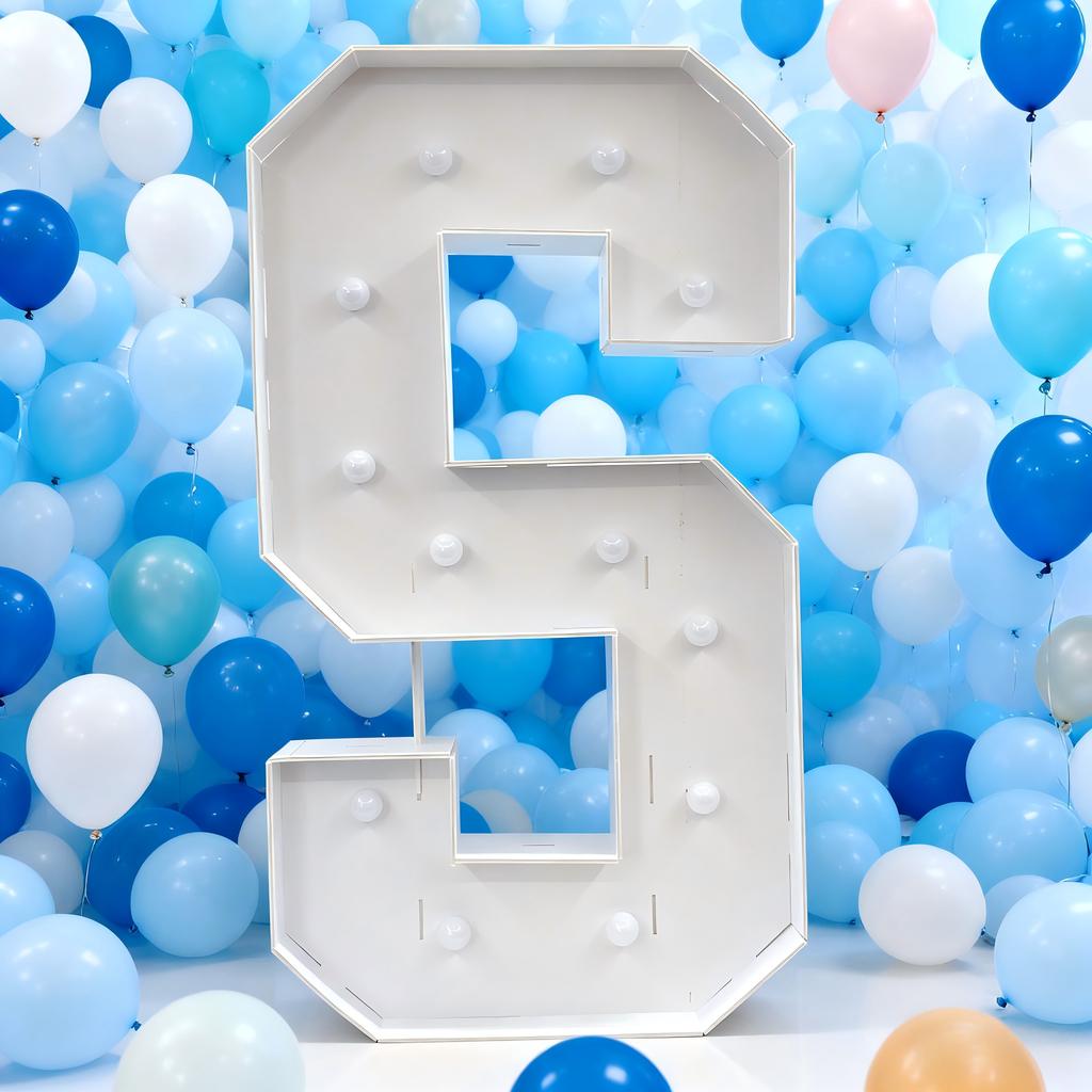 With Warm Lights 1Pc 120cm DIY LED Letter Light 3D KT Board Party Decoration Suitable for Birthday Party,Anniversary DIY Gifts