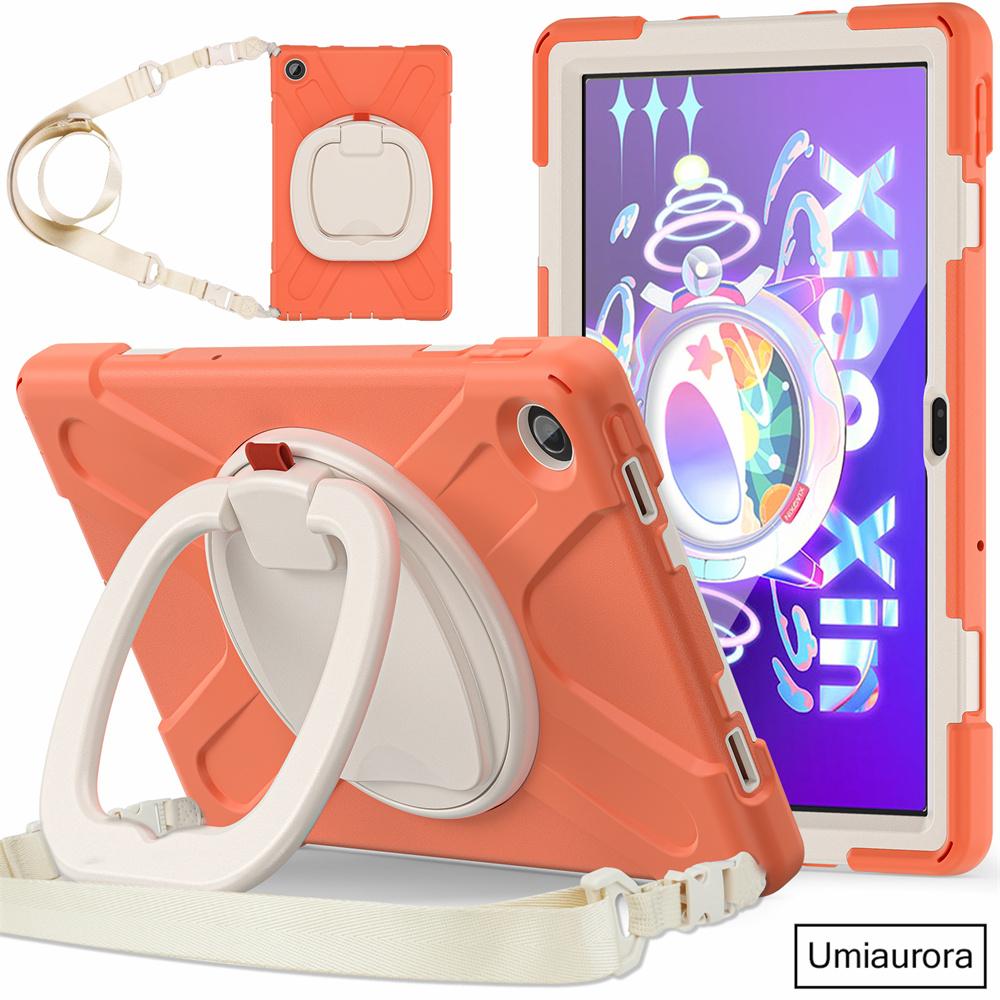 For Lenovo Tab M10 Plus TB-X606F 10.6 TB128FU 3rd 10.1 Inch TB328FU TB-X306F Shockproof Tablet Case Hand Ring Stand Rugged Funda