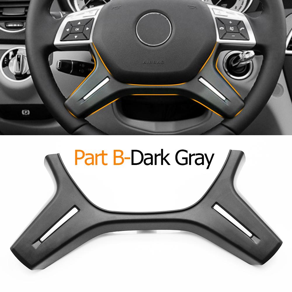 Auto Stuurwiel Chroom Bovenkap Onderlijst Vervanging Voor Mercedes Benz C E M ML GL GLS G Klasse W204 W212 W166 W463